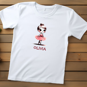 Camiseta Bailarina Pequenina Fofa