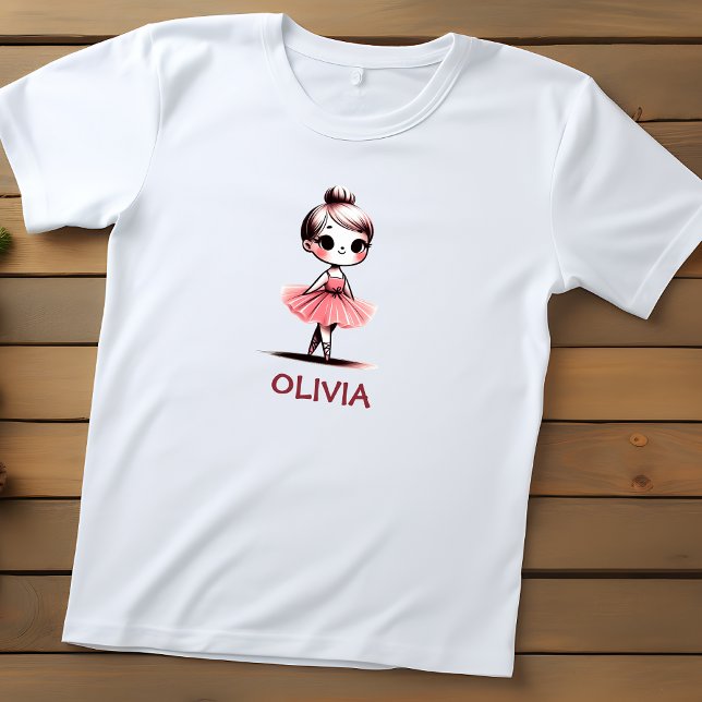 Camiseta Bailarina Pequenina Fofa (Criador carregado)