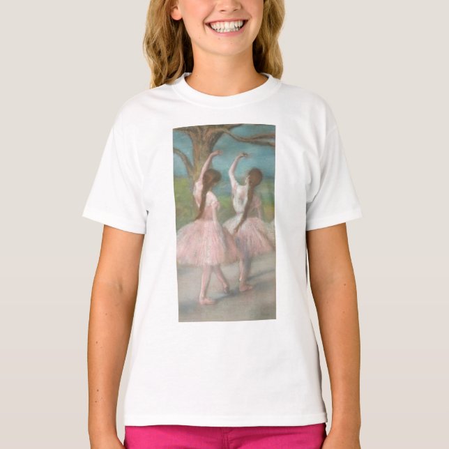 Camiseta Bailarinas em Rosa Edgar Degas (Frente)