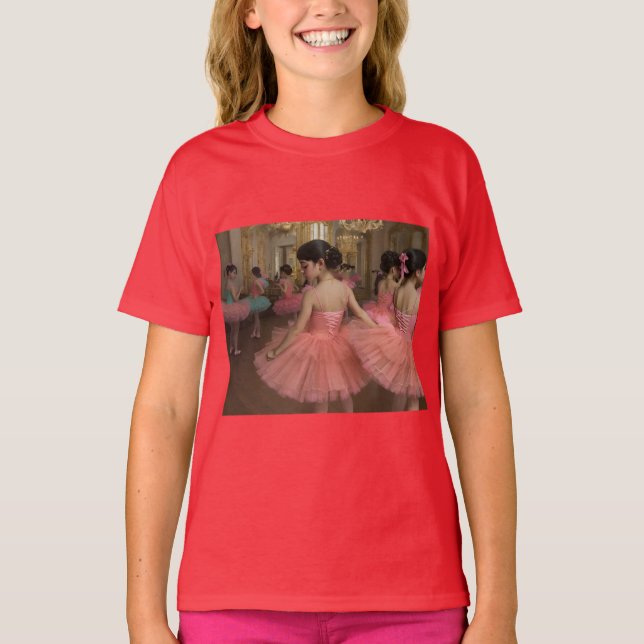 Camiseta Bailarinas en una gran sala de estilo rocóco (Frente)