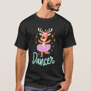 Camiseta Bailarino Engraçado Natal Dançando Bailarino Rena