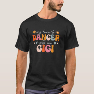 Camiseta Bailarino Retro Groovy Meu Bailarino Favorito Me C