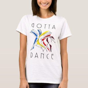 Camiseta Bailarinos Abstratos Dançando - Arte de Amante de 