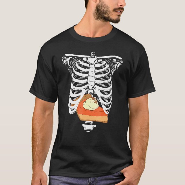 Camiseta Baiola Xr De Comida De Pumpkin Em Queda E Ação De  (Frente)