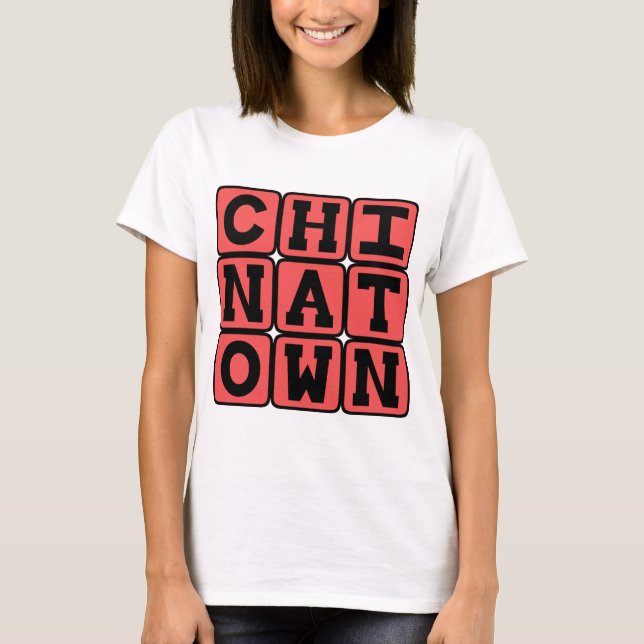 Camiseta Bairro da Chinatown, Distrito de São Francisco (Frente)