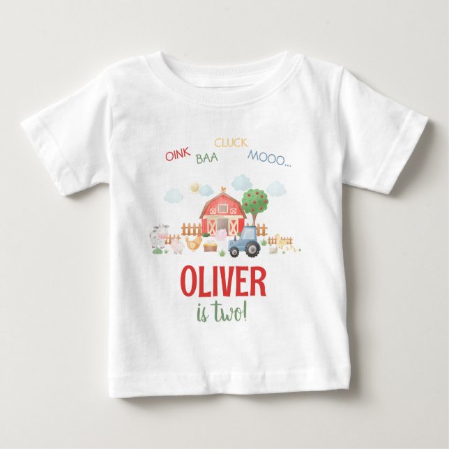 Camiseta Bairro de Fazenda Cute Personalizado (Frente)