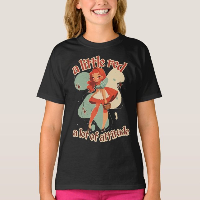 Camiseta bairro moderno da equitação vermelha do século méd (Frente)