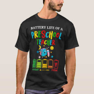 Camiseta Baixa autonomia da bateria de um professor de pré-