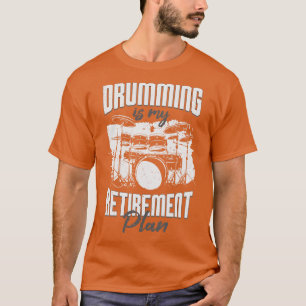 Camiseta Baixar É O Meu Presente Do Drummer Do Plano De Ref