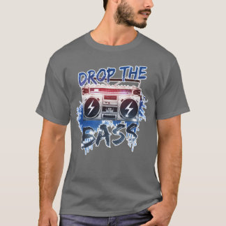 Camiseta Baixe o Baixo Estilo Anos 80 Música Retro Antiga E