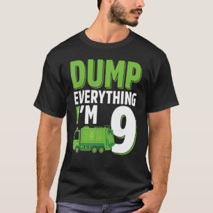 Camiseta Baixe tudo que tenho 9 anos, Caminhão de Lixo 9º B