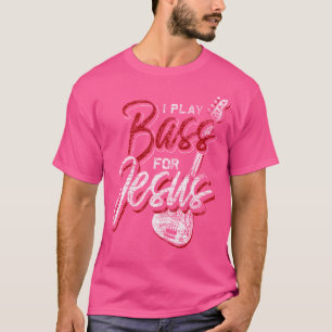 Camiseta Baixista de Jesus Baixista Cristão Baixo Guitarra