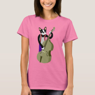 Camiseta Baixista ereto de Boston Terrier