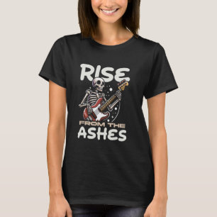 Camiseta Baixista Esqueleto Músico Guitarrista - Baixo