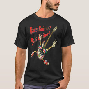 Camiseta Baixista Músico de Rock Tocador de Baixo Baixo