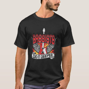 Camiseta Baixistas Vintage Fazem Mais Profundo Baixo Elétri