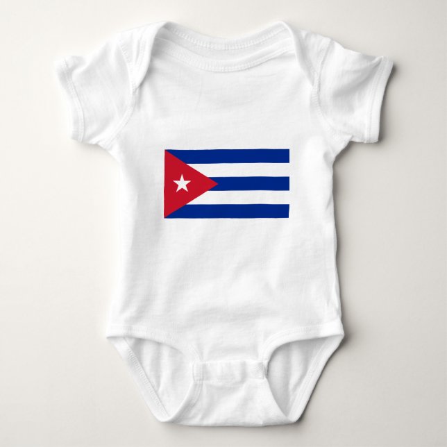 Camiseta Baixo custo! Bandeira de Cuba (Frente)