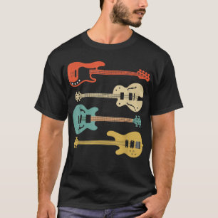 Camiseta Baixo Elétrico Vintage Retro