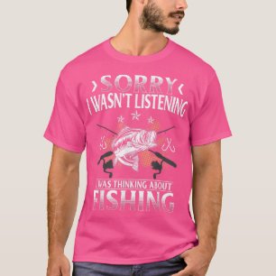 Camiseta Baixo Engraçado Pesca Gráficas Mulheres Peixes Sob