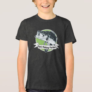 Camiseta Baixo Largemouth do sócio bonito da pesca do pai