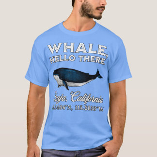 Camiseta Baja California Whale Hello Lá Coordena o Presente