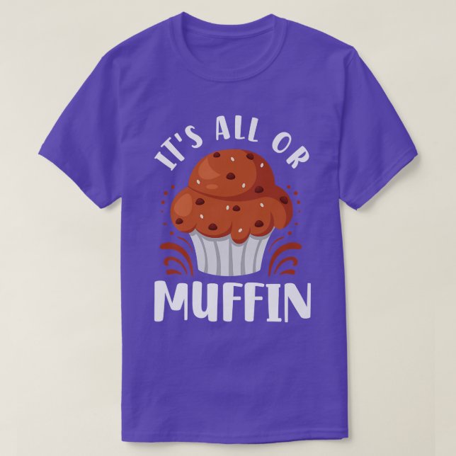 Camiseta Bake Baking Muffin Pun  (Frente do Design)