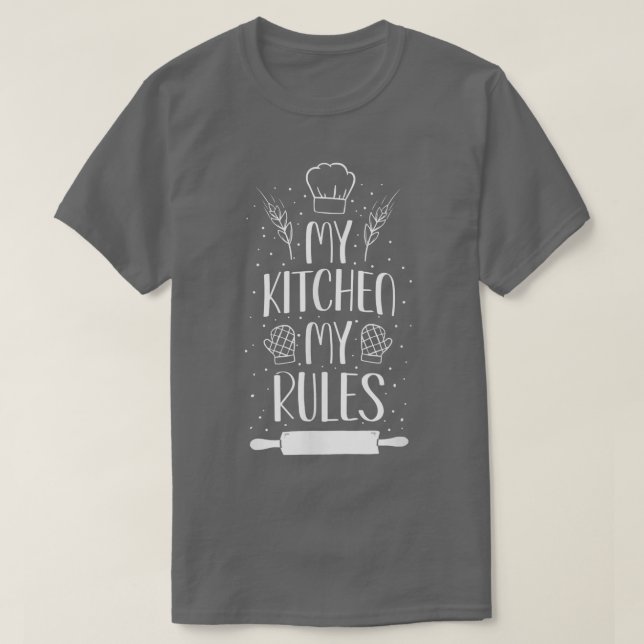 Camiseta Bake Baking Rolling Pin 55 (Frente do Design)