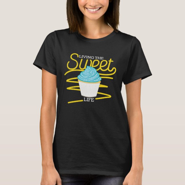 Camiseta Bake  who live the sweet life baking (Frente)
