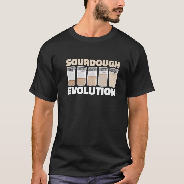 Camiseta Baker Bakery Pan Sourdough Evolution (Frente)