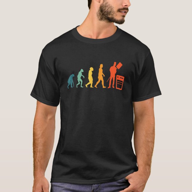 Camiseta Baker Evolution Retro Baking Vintage (Frente)