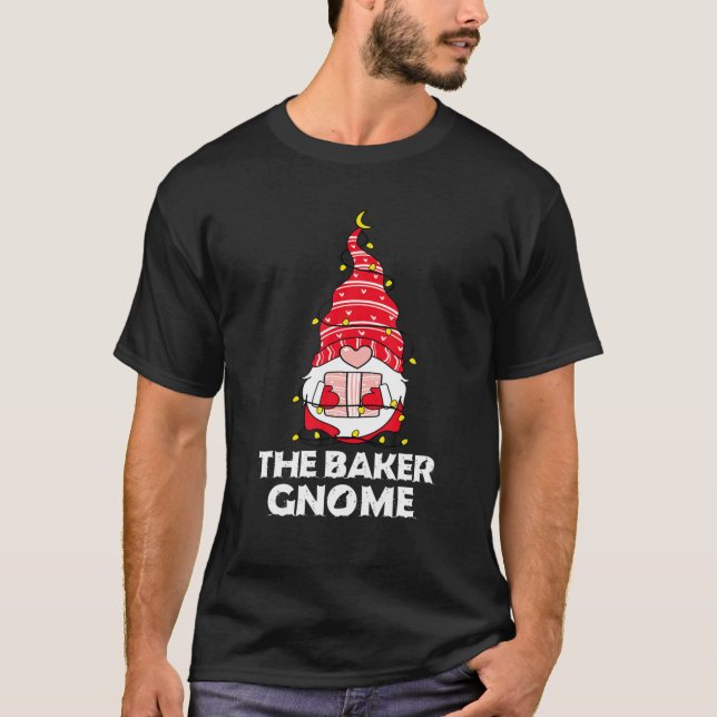 Camiseta Baker Gnomo Matching Family Group (Frente)