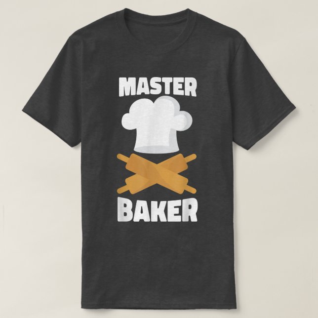 Camiseta Baker-Mestre do Pino Rolante de assar (Frente do Design)
