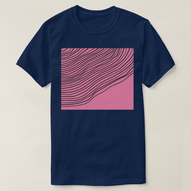 Camiseta Baker Miller Pink Abstrato Stripes Edition (Frente do Design)