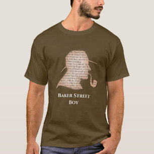Camiseta Baker Street Boy slogan detetive vitoriano