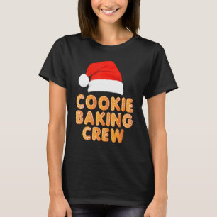 Camiseta Baker Xmas Santa Hat Cookie Baking Crew Natal