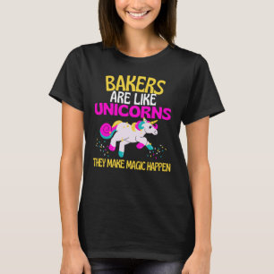 Camiseta Bakers Unicorn, Magos de Comida de Unicórnio