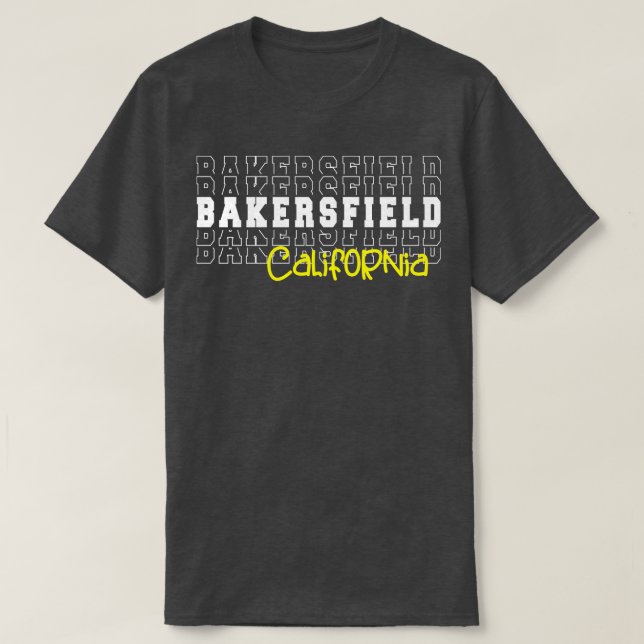 Camiseta Bakersfield cidade Califórnia Bakersfield CA (Frente do Design)