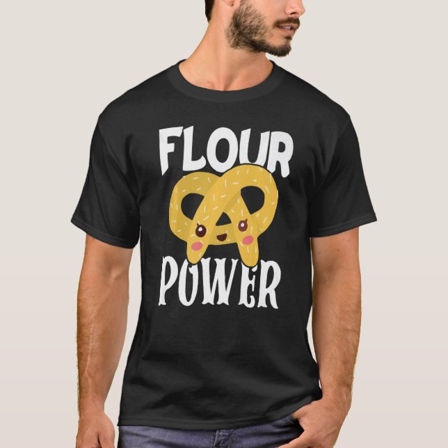 Camiseta Bakery Donut Baking Flour Power Confectioner Cake  (Frente)