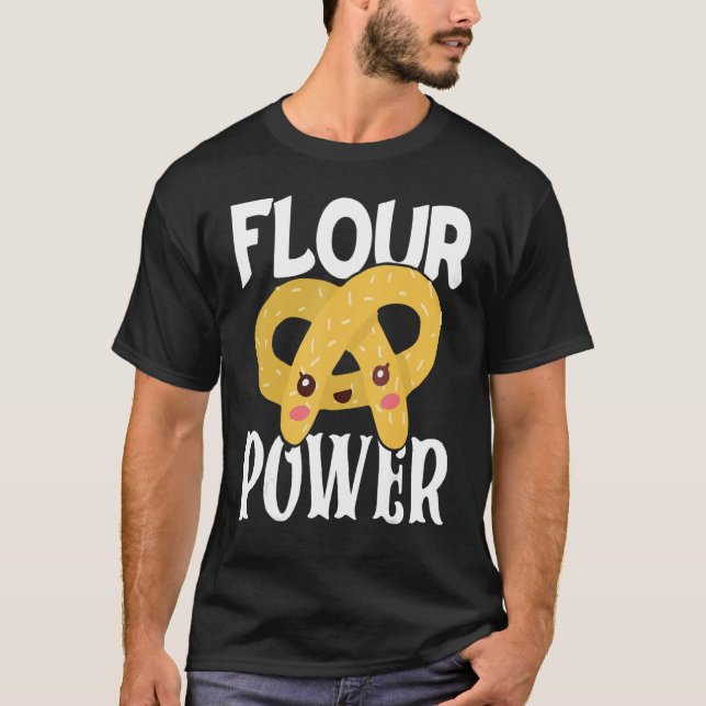 Camiseta Bakery Donut Baking Flour Power Confectioner Cake  (Frente)