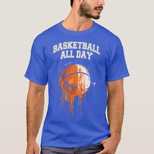 Camiseta Baketball o dia todo (Frente)