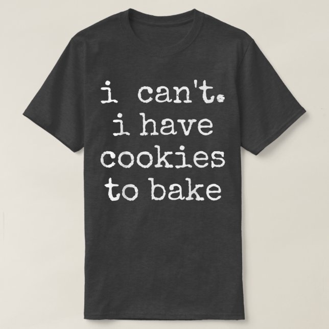 Camiseta Baking Baker Cookie (Frente do Design)