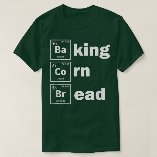 Camiseta Baking Cornbun Baker Comida de Ação de Graças Corn (Frente do Design)