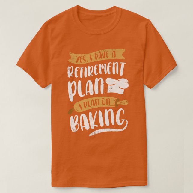 Camiseta Baking do Plano de Reforma (Frente do Design)