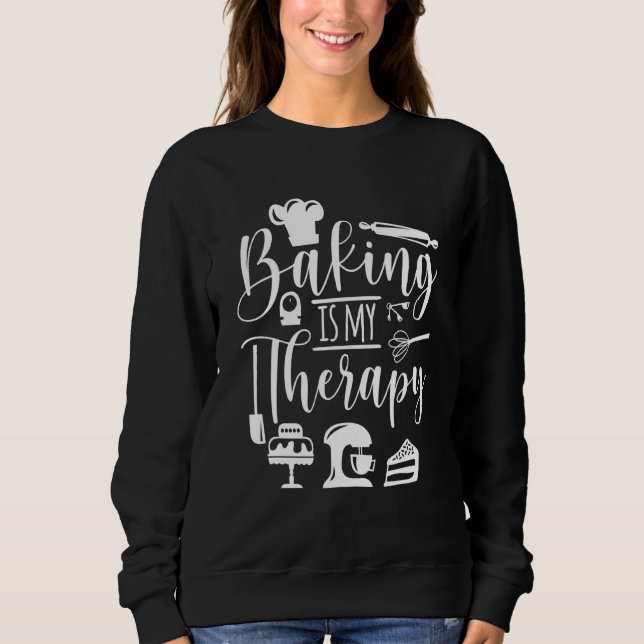 Camiseta Baking É A Minha Terapia Para Baking Baker E Muffi (Frente)