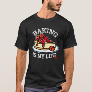 Camiseta Baking é a minha vida para o padeiro