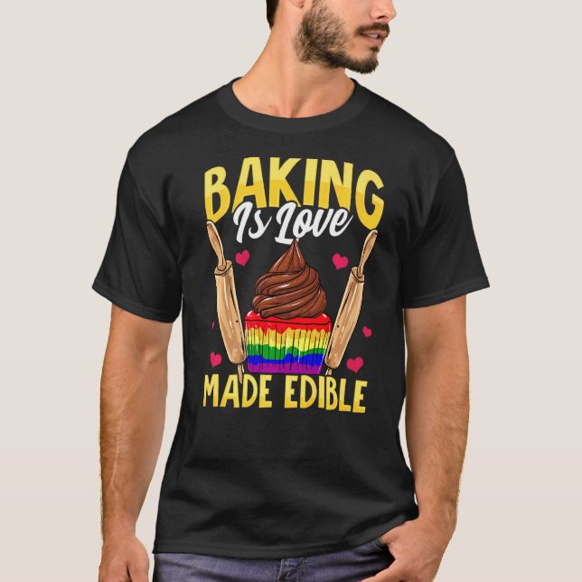 Camiseta Baking é amor feito comestível (Frente)