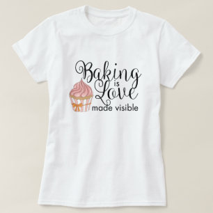 Camiseta Baking é amor tornado visível