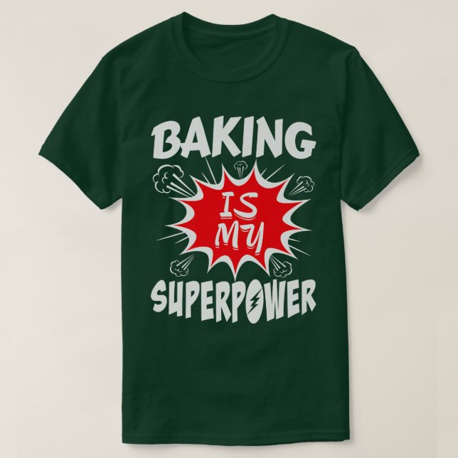 Camiseta Baking É Meu Grande Criador (Frente do Design)