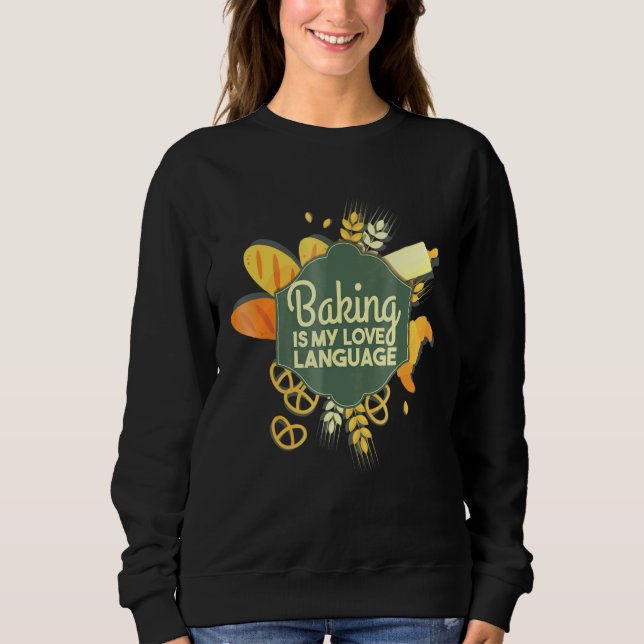 Camiseta Baking É Minha Língua De Amor - Baker (Frente)