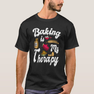Camiseta Baking é minha terapêutica cozinhando Cookie 2